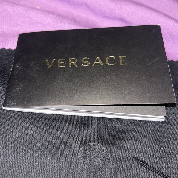 Vintage Italian made in Italy Versace Glasses Glasses cleaner tag n warranty - Picture 4 of 5